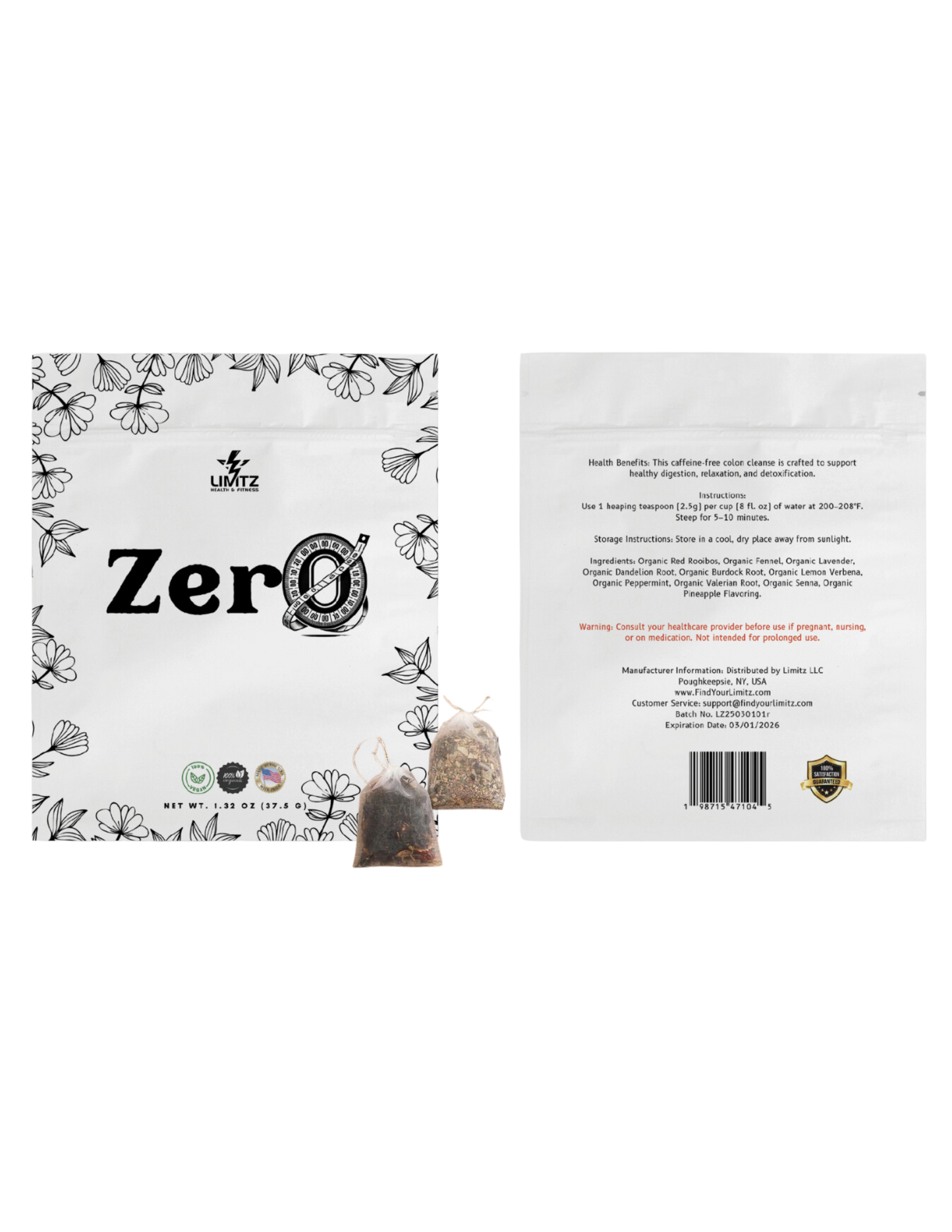 Zero: Total Body Cleanse by Limitz Health & Fitness (2-Pack)